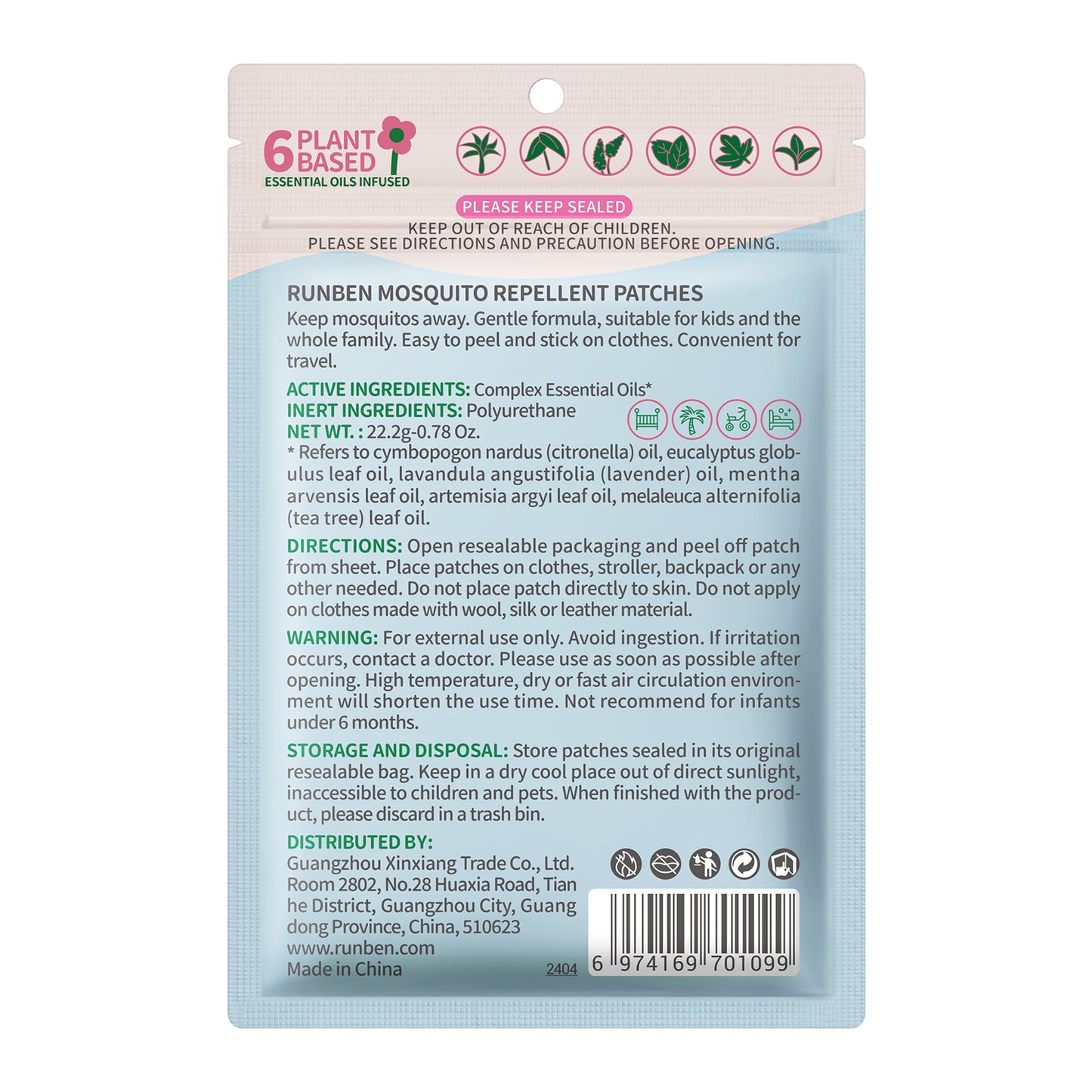 Mosquito Repellent Patches