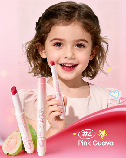 RUNBEN Kids Tinted Lip Balm,  Lips Gloss for Girls, 24H Moisturizing, Safe & Non-toxic Lipstick for Kids & Teen