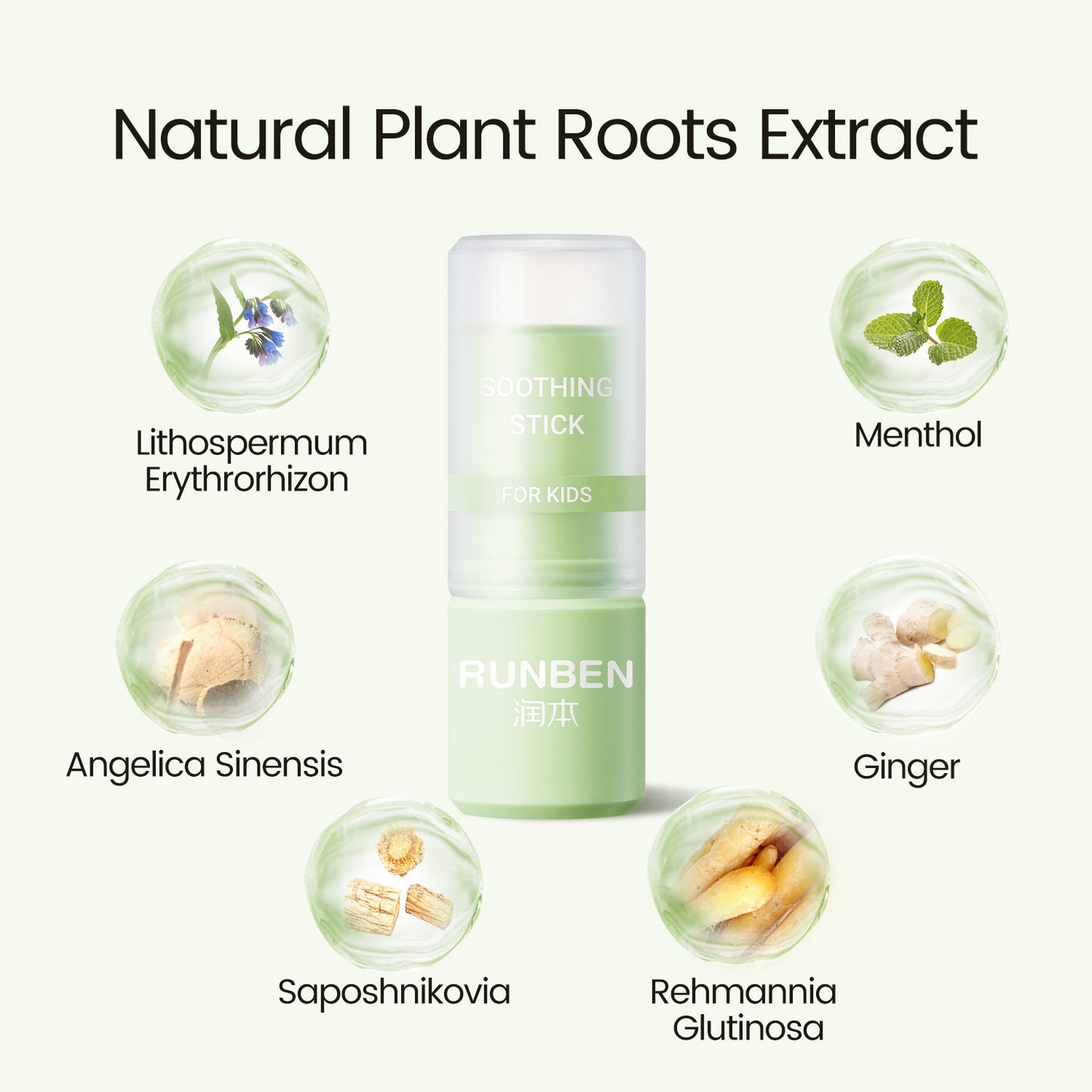 RUNBEN Mosquito Bite Itch Relief Stick, Safe Itch Relief for Baby & Kids