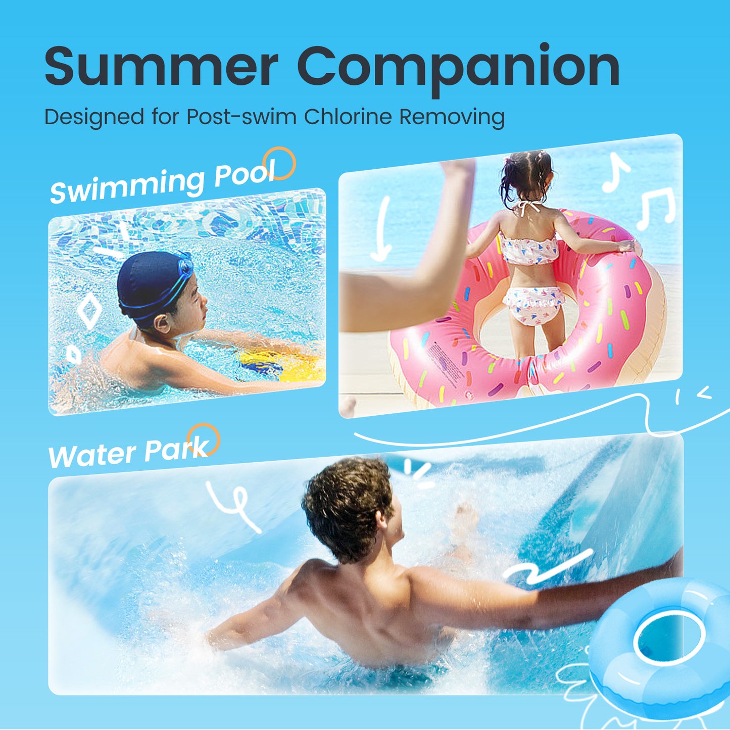 RUNBEN Kids Swim 2-in-1 Shampoo & Body Wash