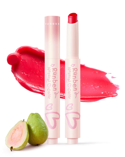 RUNBEN Kids Tinted Lip Balm,  Lips Gloss for Girls, 24H Moisturizing, Safe & Non-toxic Lipstick for Kids & Teen